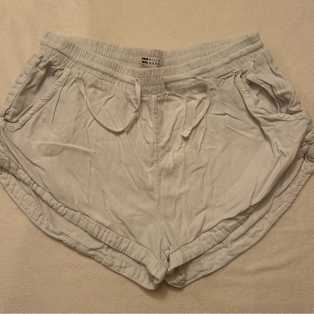 Billabong Gray Athletic Shorts with Elastic Waistband